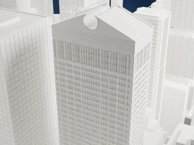 450 Park Avenue model, West view