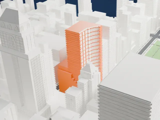 452 Fifth Avenue model, East view