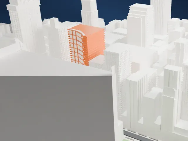 452 Fifth Avenue model, North view