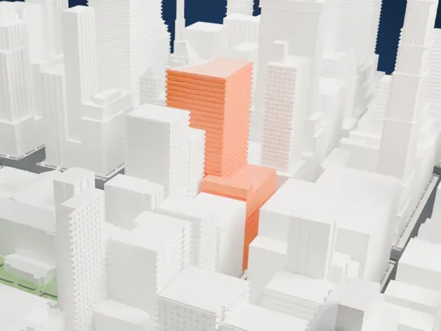 452 Fifth Avenue model, West view