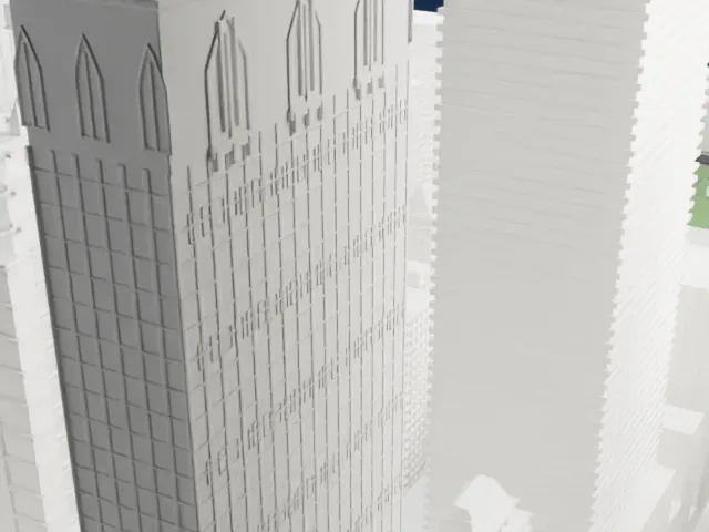 461 Fifth Avenue model, East view