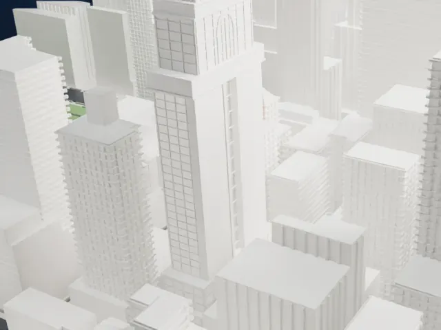 461 Fifth Avenue model, South view