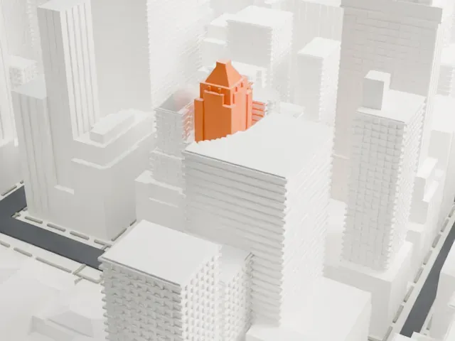 461 Fifth Avenue model, West view
