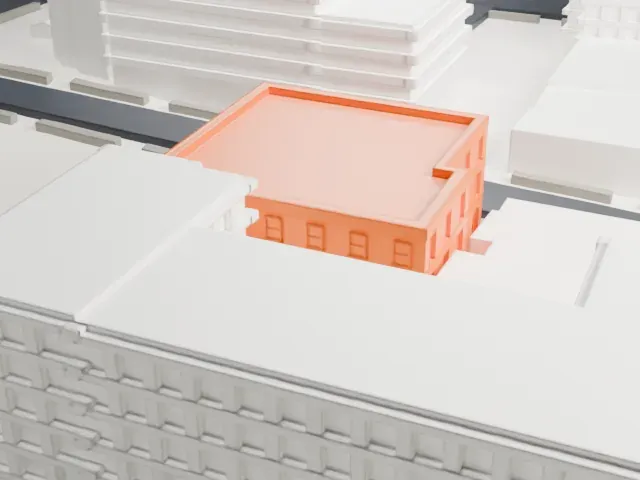 48th Police Precinct Station model, West view