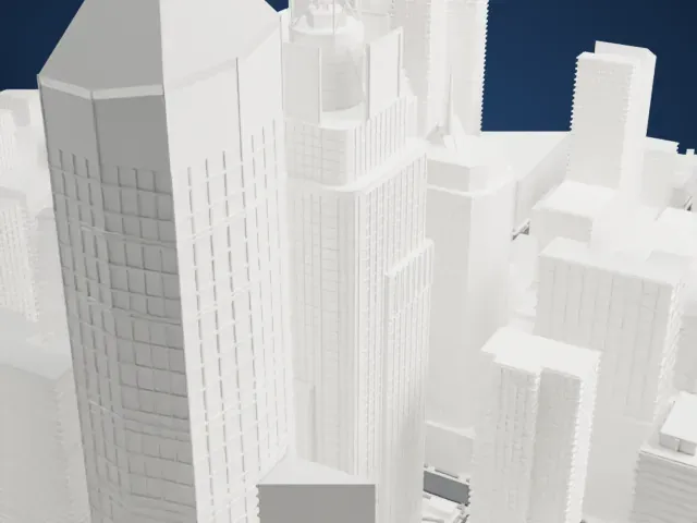 5 Times Square model, East view