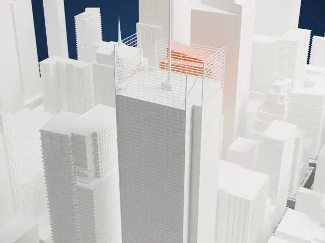 5 Times Square model, West view