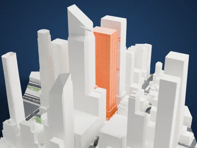 50 Hudson Yards model, South view