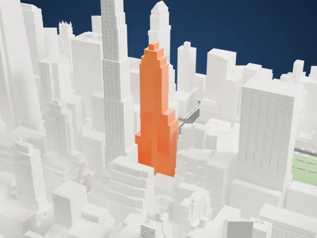 500 Fifth Avenue model, North view