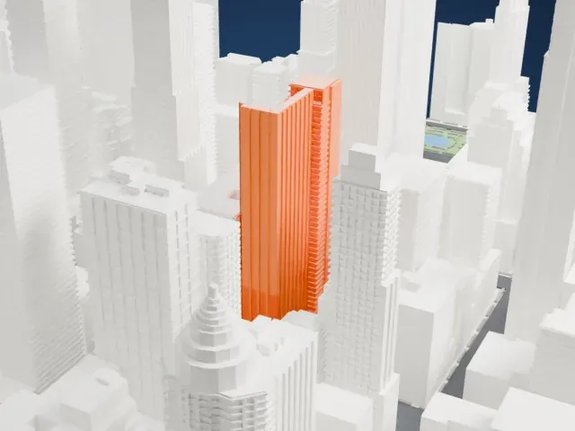 500 Park Avenue model, East view