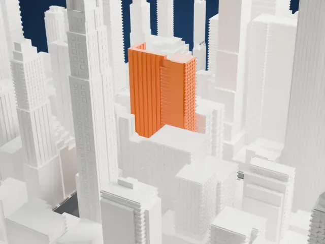 500 Park Avenue model, North view