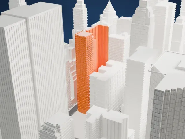 500 Park Avenue model, West view