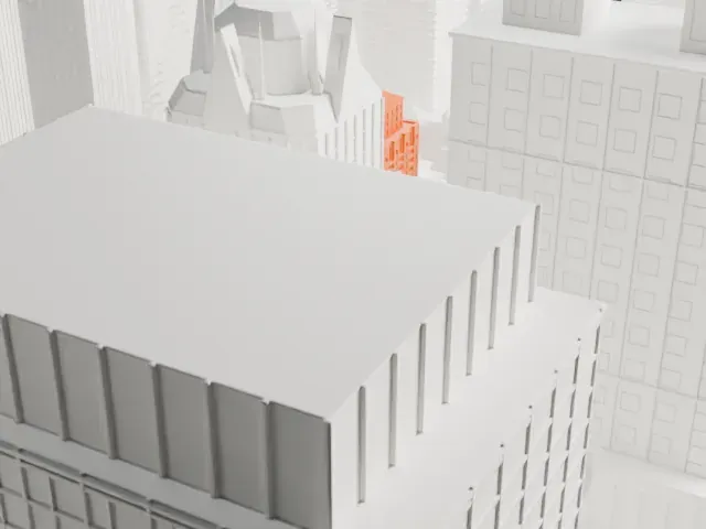 525 Lexington Avenue model, North view