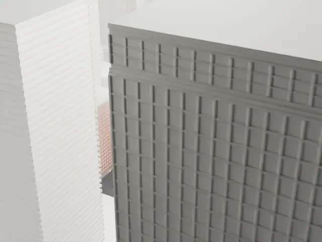 525 Lexington Avenue model, West view