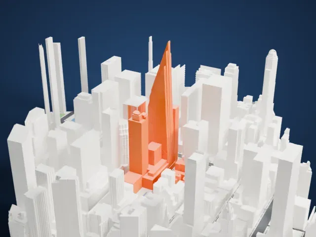 53W53 model, East view