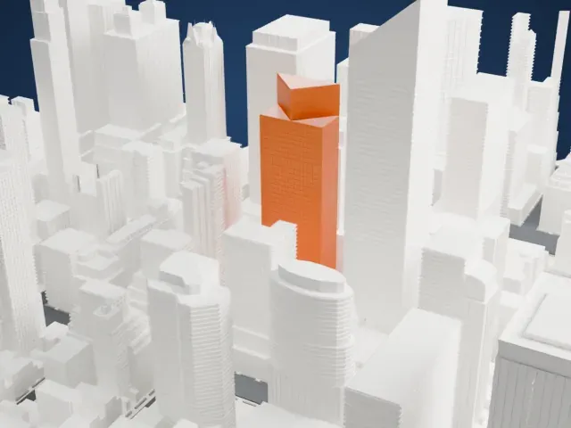 599 Lexington Avenue model, East view