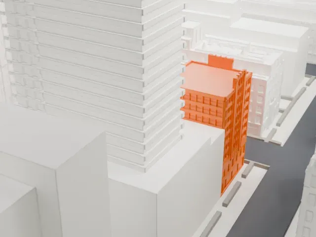 608 Fifth Avenue model, South view