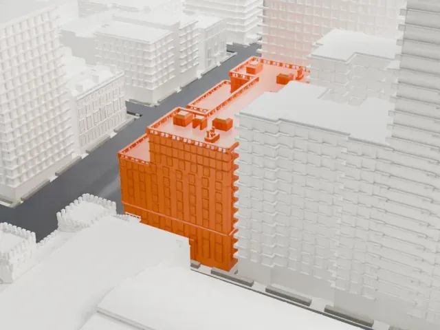 655 Park Avenue model, South view