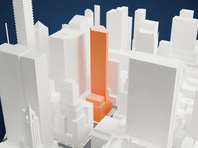 712 Fifth Avenue model, North view