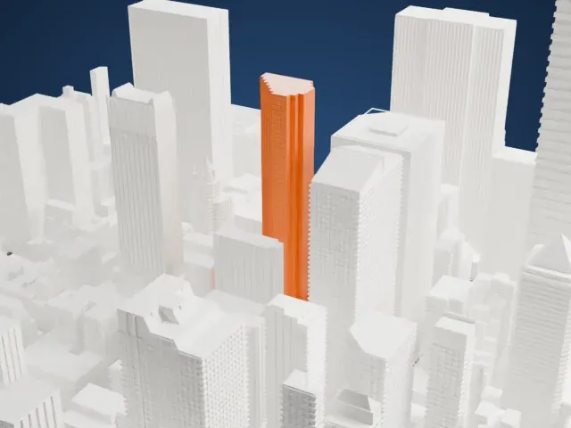 712 Fifth Avenue model, South view