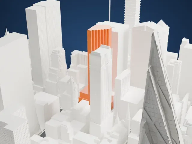 712 Fifth Avenue model, West view