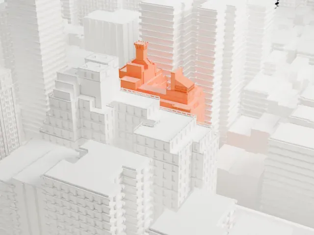 730 Park Avenue model, North view