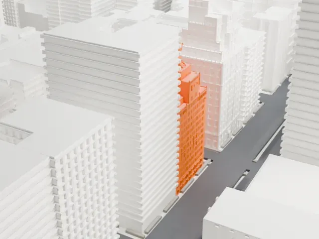 730 Park Avenue model, South view