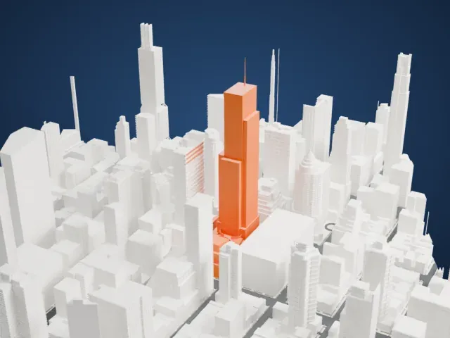 731 Lexington Avenue model, East view