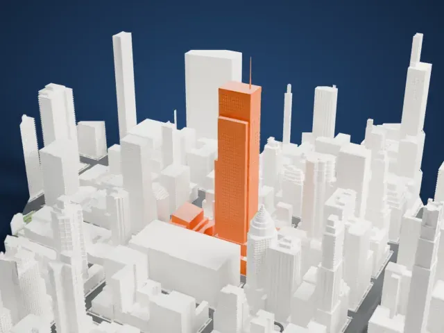 731 Lexington Avenue model, North view