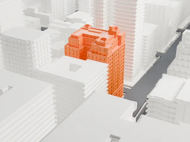737 Park Avenue model, North view