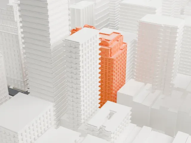 737 Park Avenue model, South view