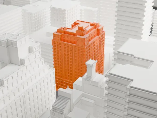 737 Park Avenue model, West view