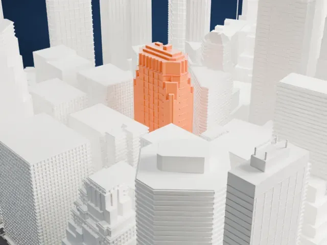 75 Wall Street model, East view