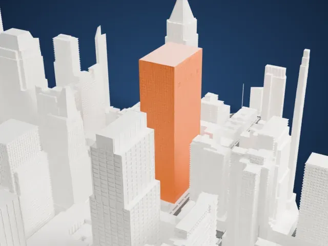 750 Seventh Avenue model, East view