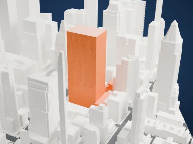 750 Seventh Avenue model, North view