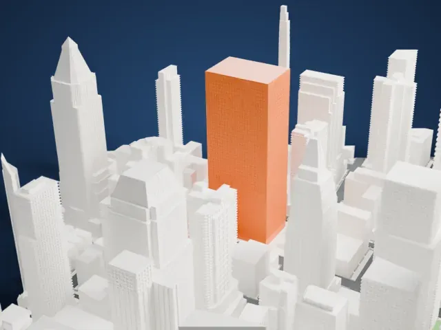 750 Seventh Avenue model, South view