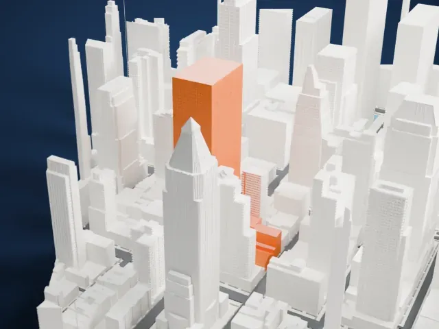 750 Seventh Avenue model, West view