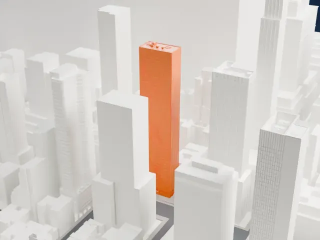 780 Third Avenue model, East view