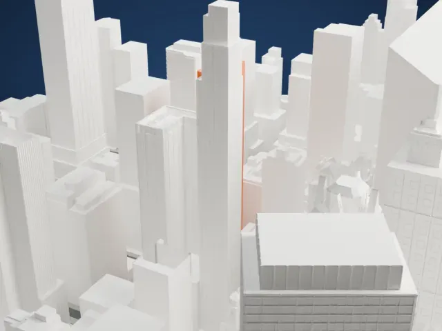 780 Third Avenue model, North view