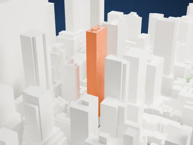 780 Third Avenue model, South view