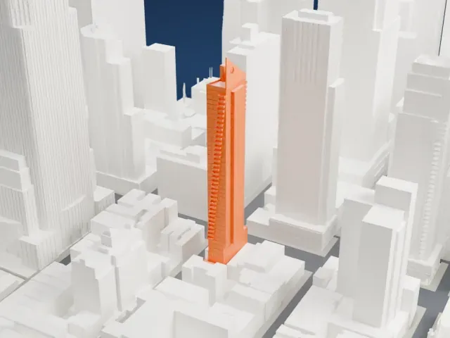 785 Eighth Avenue model, West view