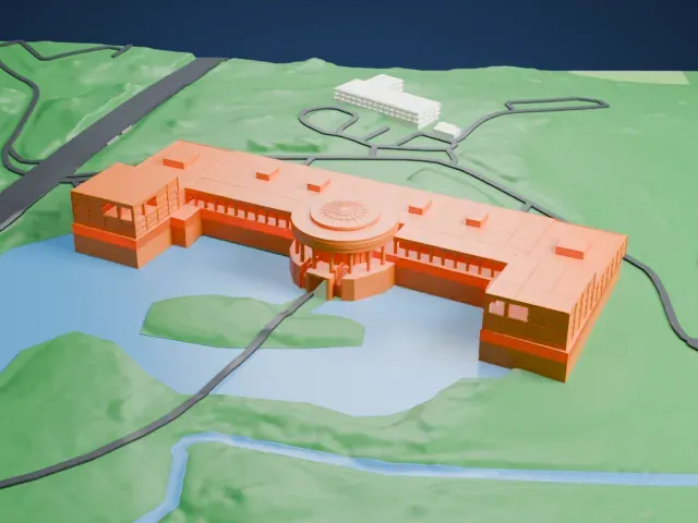 800 Westchester Avenue model, West view