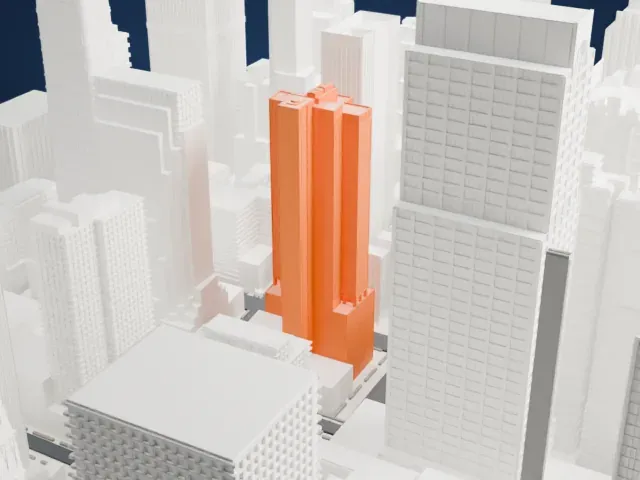 810 Seventh Avenue model, South view