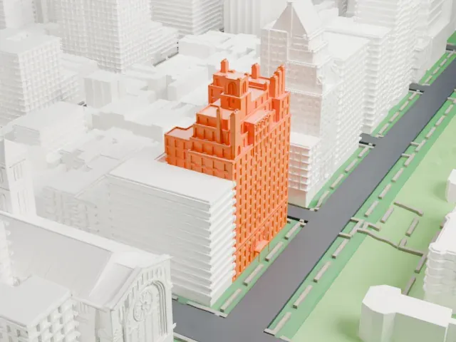 834 Fifth Avenue model, North view