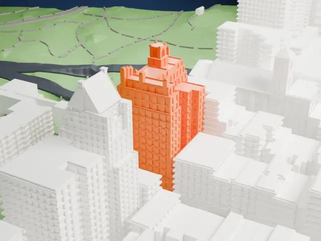 834 Fifth Avenue model, South view