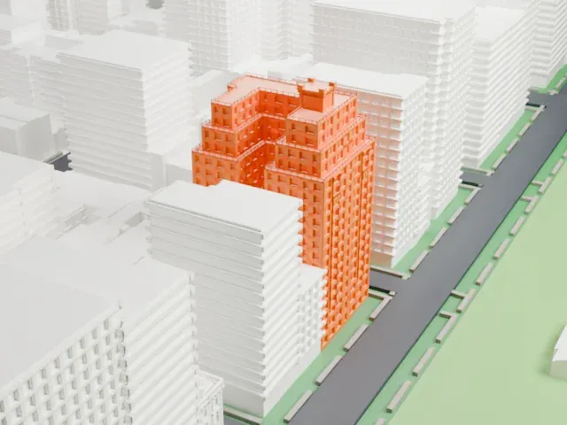 930 Fifth Avenue model, North view