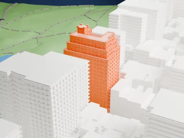 930 Fifth Avenue model, South view