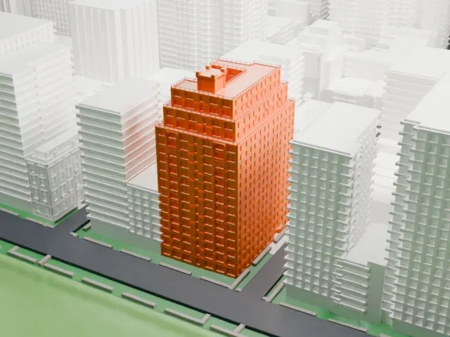 930 Fifth Avenue model, West view