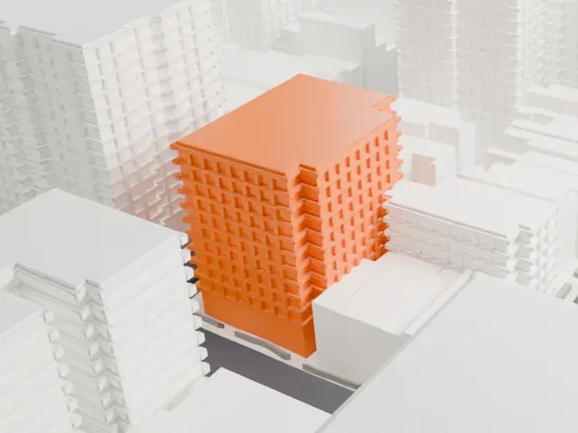 945 Madison Avenue model, West view