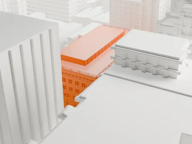 980 Madison Avenue model, South view