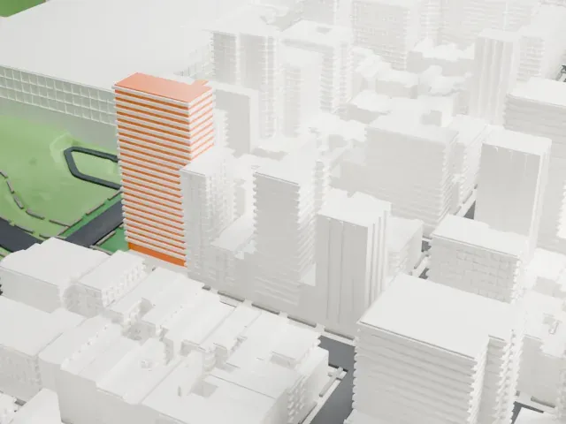 995 Fifth Avenue model, South view